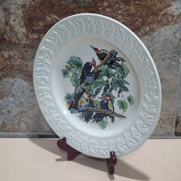 Vintage Adams England Audubon Birds of America Pileated Woodpecker Decorative Pl - Picture 11 of 11